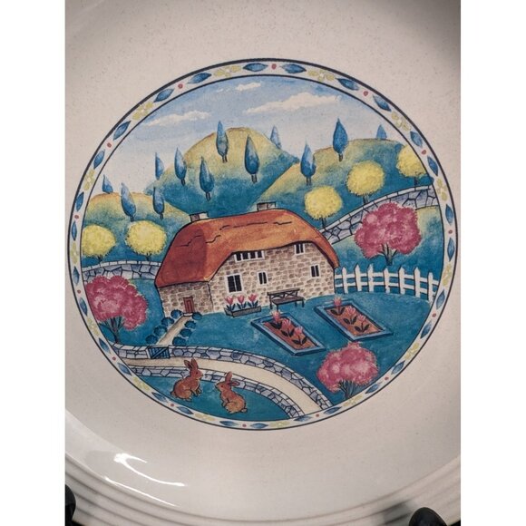 Vintage Studio Nova Seasons Plates 8 1/2" Spring Summer Winter Bread Plate Lot o - Picture 3 of 13